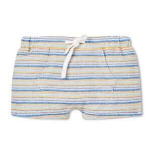 Seed Heritage Baby 100% Cotton Stripe Track Shorts Sz 12-18 mo